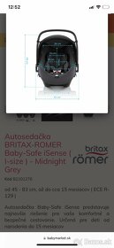 Autosedačka BRITAX-ROMER Baby-Safe iSense ( I-size ) - Midni - 16