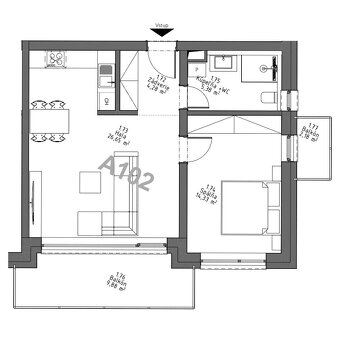 REZERVOVANÉ-Kompletne zariadený byt 102 v projekte Brezovina - 16