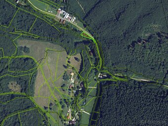 Na predaj lesný rekreačný pozemok Drietoma - Liešna, 6549m2 - 16