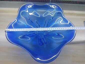 hutné sklo, váza, ryba, misa - 16