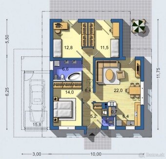 Jablonové: 4-izbový RD - 16