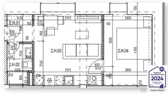 2 izbový byt v Rezidencií Gabriele v Moldave nad Bodvou - 16