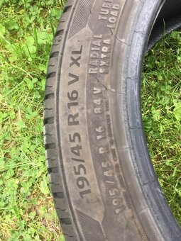 Predám pneumatiky 195/45 R16 3x Nexen Nfera + 1x Barum - 16