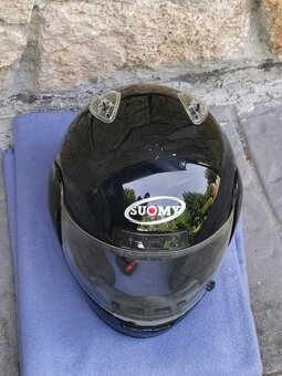 Dámske kožené moto oblečenie Bering + čižmy + prilba - 16