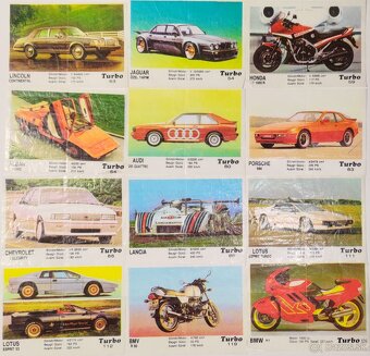 Obrázky áut zo žuvačiek Kent Turbo - 16