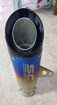 Nový  športový  ladený Nerezový   univerzálny  moto  výfuk - 16