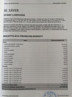 PREDAJ: Dom s pozemkom 1748 m2, Veľká Čierna, okr. ZA - 16