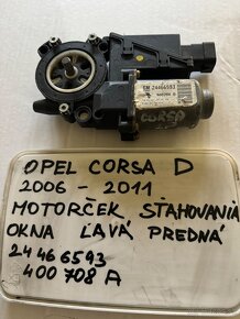 Opel Corsa D 2006-2011Corsa C 2000-2005 Corsa E 2015 - 16