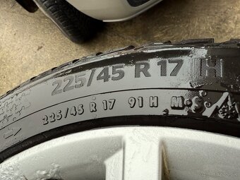 5x112 R17 original SKODA Octavia 3 TERON + zimné pneu 7-8mm - 16
