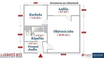 1 (až 1,5) izbový byt, Hemerkova ul, 36 m2, lodžia, upravený - 16