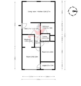 3izb.byt moderný byt na prenájom Terasa, Košice - 16