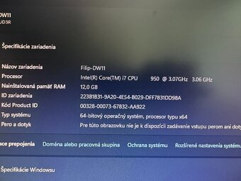 Počítač s Windowsom 11, Intel Core i7 3GHz, 12GB RAM, SSD - 16