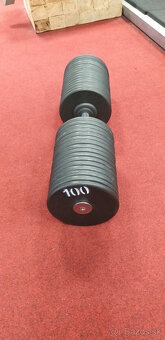 Pevné profi jednoruční činky 2,5 - 100kg - 16