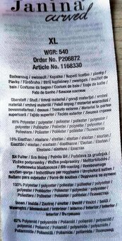 Jednodielne neónové dámske plavky Janina, v. XXL - 16