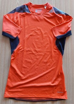 Nové kompresné tričká Adidas TECHFIT (M/L) – Modré/Oranžové - 16