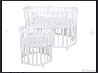 Rastúca houpajúca srdiečková postielka biela - 16