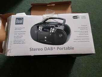 7 v1 DAB+ FM prenosné rádio STEREO kazeťák 230v aj Baterky - 16