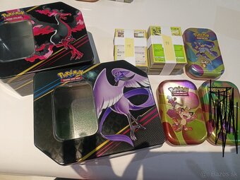Pokémon sety - karty + plechovky - 16
