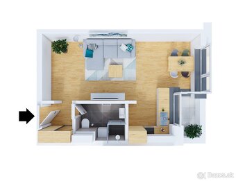 LUNA 1izbový byt v BD „A | A 01 s balkónom - 16