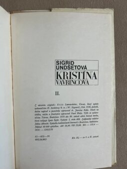 Kristina Vavřincova I a II - Sigrid Undset r.1970 - 16