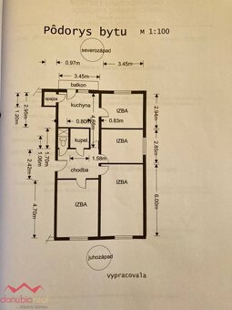 4-izbový byt /84m2/ s balkónom a veľkou pivnicou, Komárno - 16