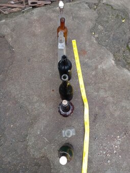 Staré fľaše na dekoráciu - 16