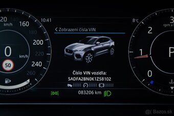 Jaguar E-Pace 2.0D 180k S AWD A/T, Slovenské, 360°, Virtual - 16