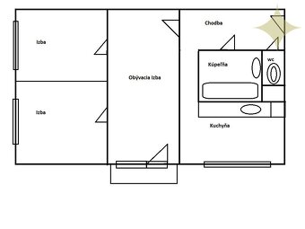 Prievidza/ Prenájom 3+1, 66 m2, Lúčna - Žabník / PRÍJEMNÝ - 16