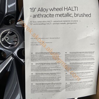 NOVÁ HALTI 19" ŠKODA ALU ANTRACIT KODIAQ 2 - 16