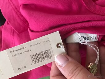 NOVÉ z visackami RELISH purple/fuchsia saty S made in italy - 16