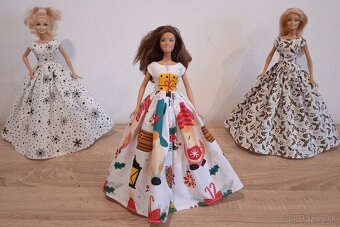 Barbie -vianocne šaty pre Barbie - 16