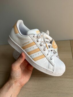 Adidas Superstar Cloud White Glow Orange - 16