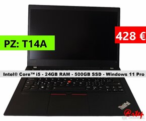 Notebook Lenovo ThinkPad - i5/24GB RAM/500GB SSD/ Win 11 Pro - 16