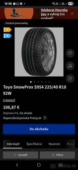 Zimné pneumatiky 225/40 r18 245/35 r18 dvojrozmer - 16