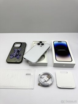iPhone 14 PRO 128GB SILVER TOP STAV ORIGINÁL+PRÍSLUŠENSTVO - 16