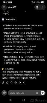 Rozmetadlo Sejačka AMAZONE JET - 16