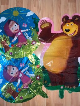 Nové balóny Máša 84cm a medveď 65cm - AŽ 15/16/17 kusov - 16