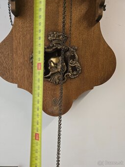 Starožitné nástenné drevene hodiny... - 16