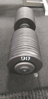 Profi pevné jednoruční činky 2 - 100kg NOVÉ - 16