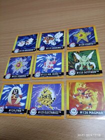 Pokemon samolepky Artbox z roku 1999 - 16