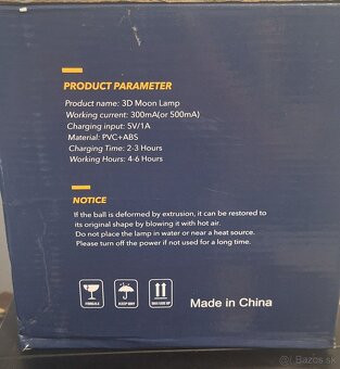 Lampa mesiac / mesačné svetlo (mení farby) LED - 16