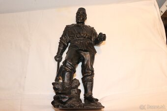 Horník havíř doly uhlí těžba socha soška     (525J) - 16