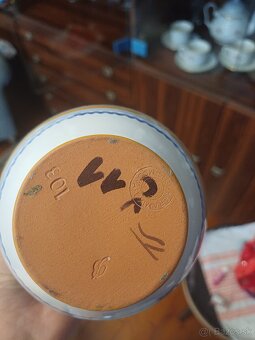 Predam 4 kusy modranskej keramiky + modre vazy k tomu - 16