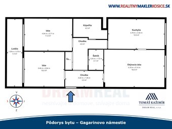 Udržiavaný 3-izbový byt v pôvodnom stave – Gagarinovo námest - 16
