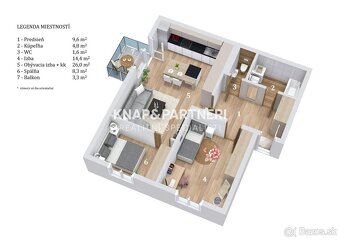 REZERVOVANÉ - 3 izbový byt s balkónom73m2,ul.Janouškova,Preš - 16