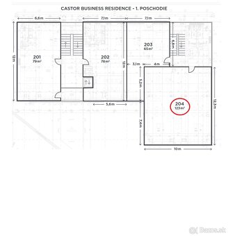 Obchodný priestor/kancelária, 122m2, Dunajská 3 Košice-Teras - 16