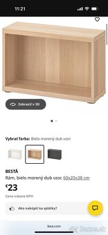 IKEA BESTÅ – rôzne skrinky a police (olivová/bledošedá) - 16