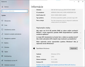 Na predaj 15,6" notebook Asus x550vb. - 16