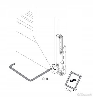 Kovanie MACO - horné a dolné závesy ( pánty ) - 16