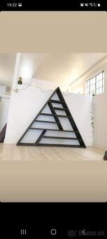 Kovová konštrukcia regál obývacia stena - 16